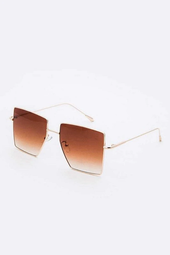 Jaxyn Red Square Lens Iconic Sunglasses