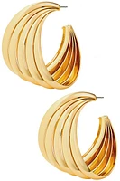 Kodi Gold Open Coil Hoop Earrings