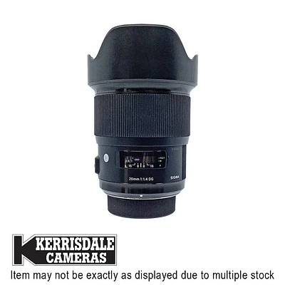 Sigma-Used 20mm F1.4 ART DG HSM – Fair Condition - Moisture In Lens - Nikon FX Mount – Used # 587.16717403X