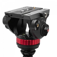 Manfrotto 502 Fluid Video Head Flat Base and 055 Video Carbon Fibre Tripod