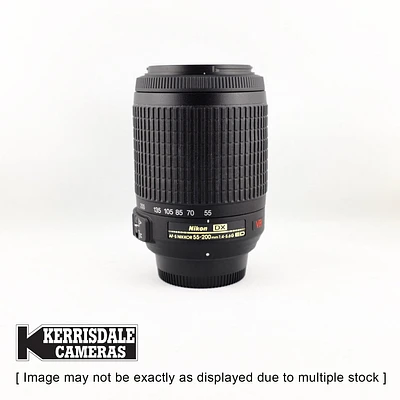 Nikon-Used 55-200mm f4-5.6 AFS VR Lens – DX Format - Used # 587.25A55200V