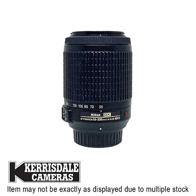 Nikon-Used 55-200mm F4-5.6 AFS VR Lens – DX Format - Used # 587.25A55200V