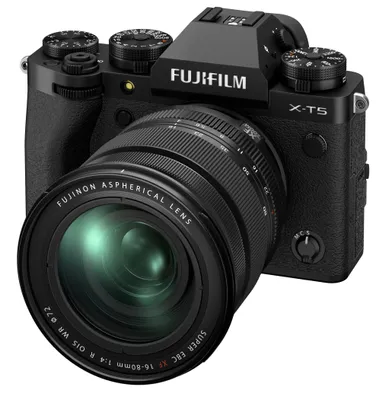 Fujifilm X-T5 Mirrorless Digital Camera with XF 16-80mm F4 R OIS WR Lens