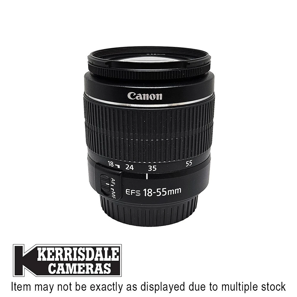 Canon-Used 18-55mm F3.5-5.6 (non-stabilized) – Canon EFS Mount – Used # 587.156A1855