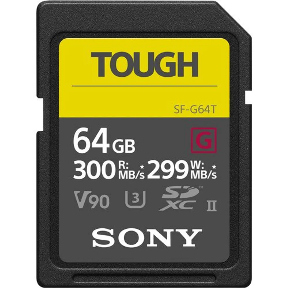 Sony 64GB SF-G Tough Series UHS-II SDXC Memory Card