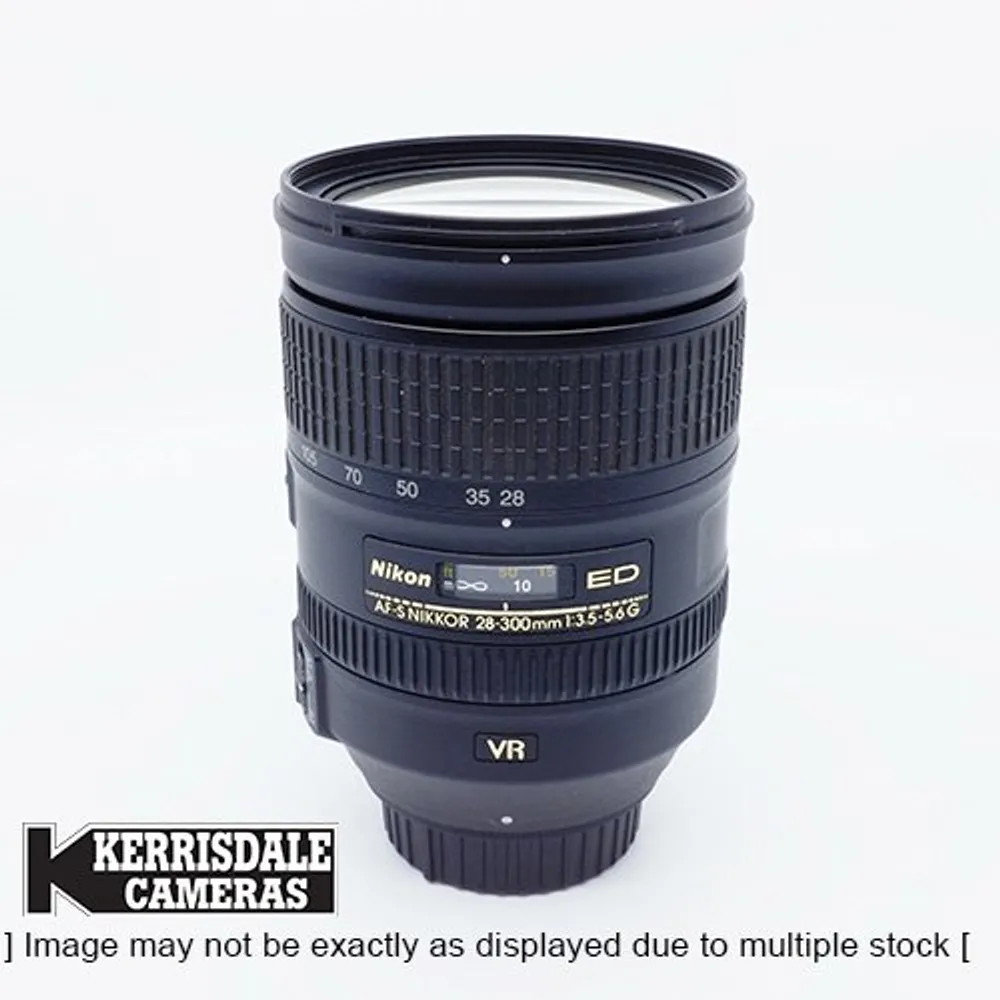 Nikon-Used 28-300mm f3.5-5.6 AFS VR Lens – Nikon FX Format – Used # 587.25A28300V