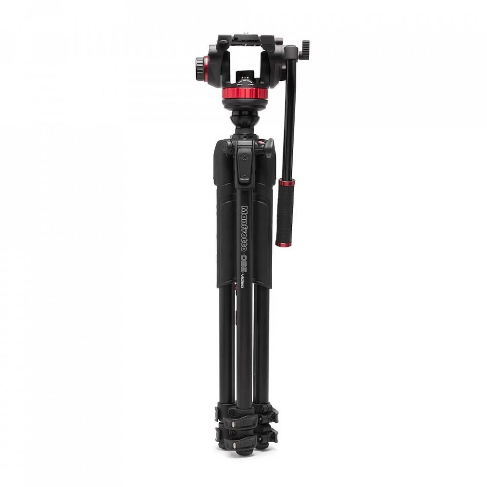 Manfrotto 502 Fluid Video Head Flat Base with 055 Video Alu Tripod