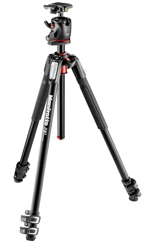 Manfrotto 190 Aluminum 3 Sec Tripod with XPRO Ball Head #MK190XPRO3-BHQ2