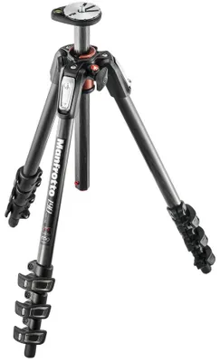 Manfrotto 190 Carbon Fiber 4-section Tripod, with Horizontal column #MT190CXPRO4