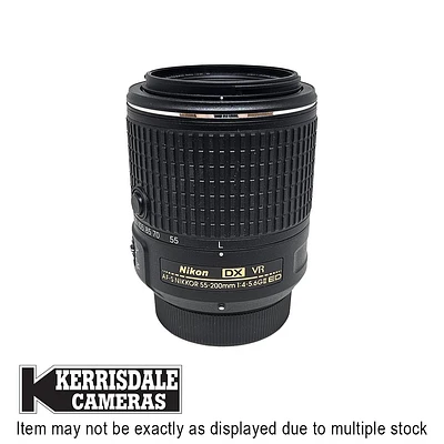 Nikon-Used 55-200mm F4-5.6 AFS VR II Lens – DX Format – Used # 587.25A55200V2