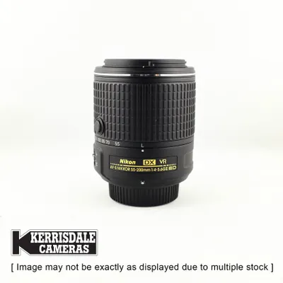 Nikon-Used 55-200mm f4-5.6 AFS VR II Lens – DX Format – Used # 587.25A55200V2