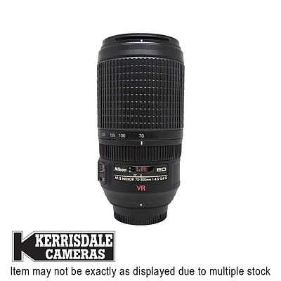 Nikon-Used 70-300mm F4.5-5.6 VR AFS G Lens – FX Format – Used # 587.25A70300V