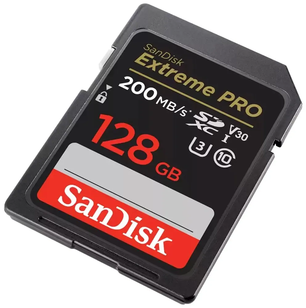 Sandisk 128GB SDXC Extreme PRO UHS-I 200MB/s V30 U3