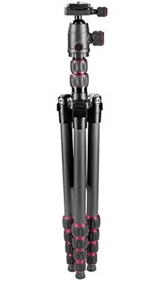 Optex Black 5-Section Carbon Fiber Inverting Tripod with Ballhead