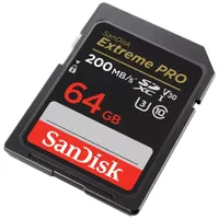 Sandisk 64GB SDXC Extreme PRO UHS-I 200MB/s V30 U3