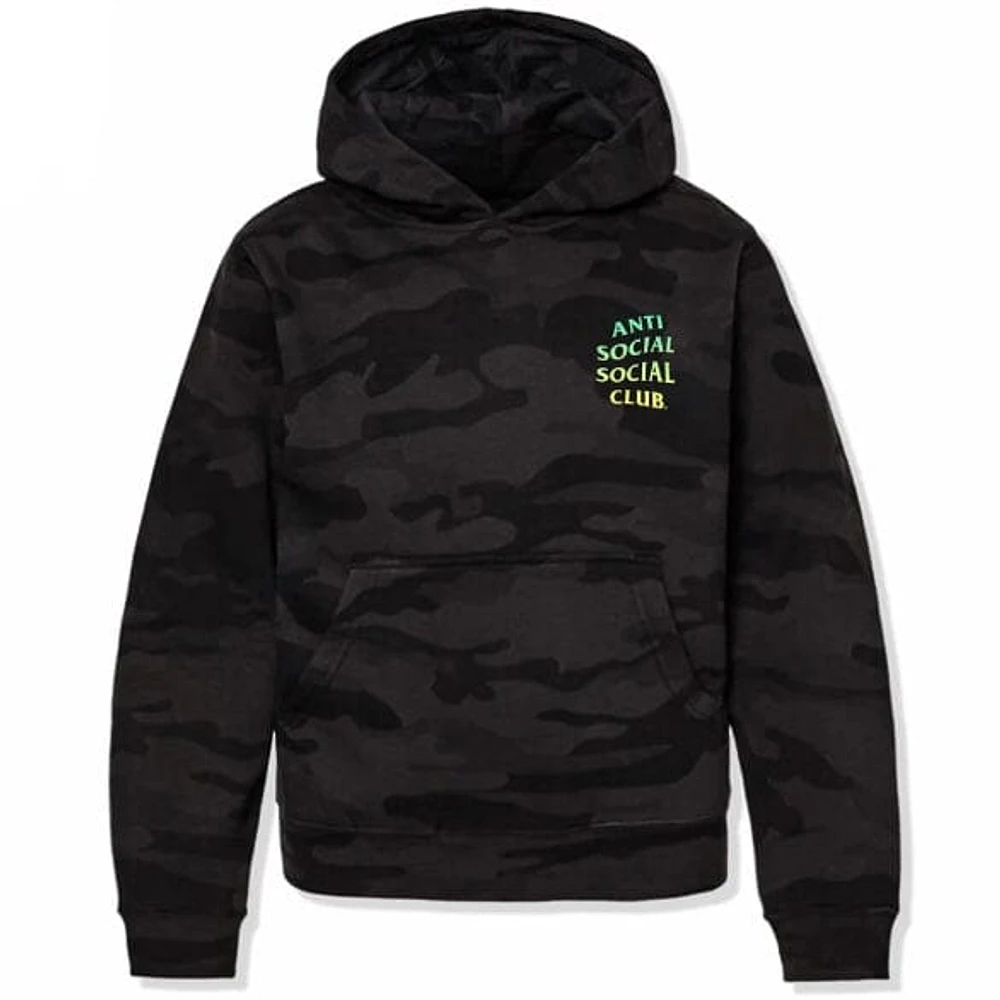 Anti Social Club Cancelled Again Hoodie (Black Camo)