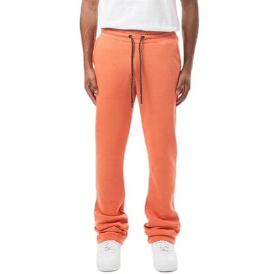 M. Society Stacked Fleece Sweatpants (Burnt Sienna) MS-23708