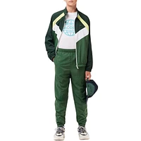 Boys Lacoste Colorblock Sweatpants (Dark Green) XJ2154-51