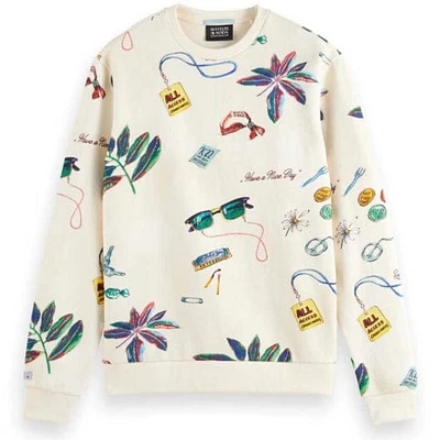 Scotch & Soda Big Aop Sweatshirt (Festival Trinket) 172998