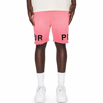 Purple Brand Wordmark Terry Sweatshort (Desert Pink) P446-PWMD324