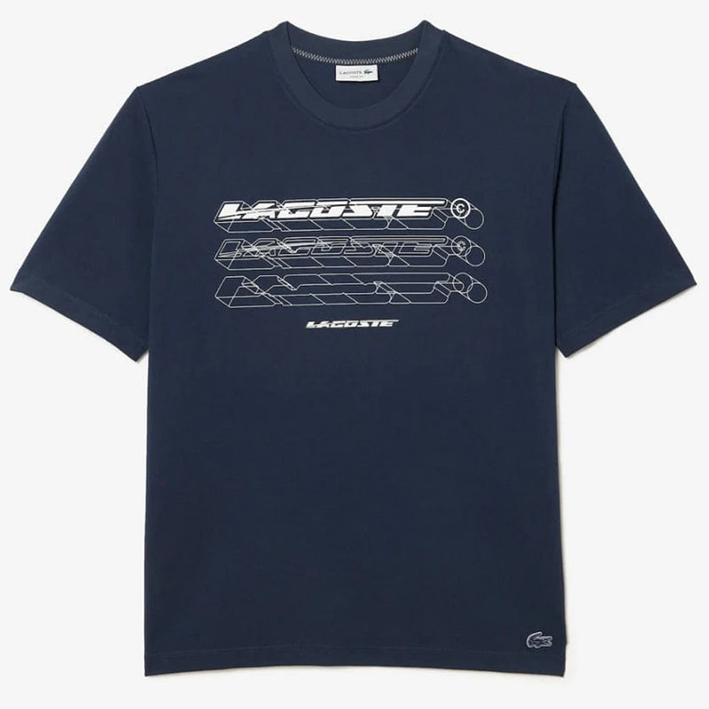 Lacoste Loose Fit Organic Cotton Piqué T Shirt (Blue) TH5529-51