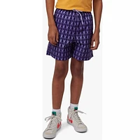 Kids Psycho Bunny Barker All Over Print Swim Trunk (Purple) B0W151Y1PO