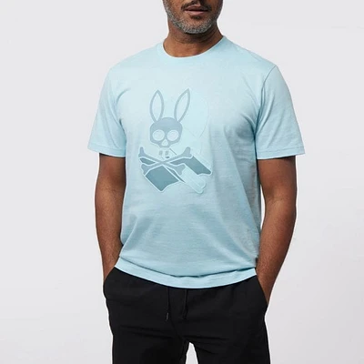 Psycho Bunny Dayton Graphic Tee (Seafoam) B6U232Y1PC