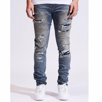 Crysp Atlantic Denim Jeans (Indigo Distressed) CRYF122-111