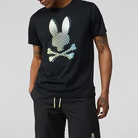 Psycho Bunny Hindes Graphic Tee (Black) B6U409T1PC