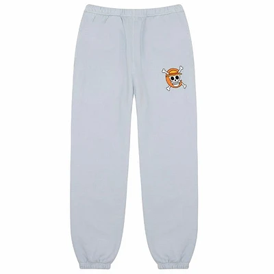 Carrots X One Piece Skull Sweatpants (Baby Blue)