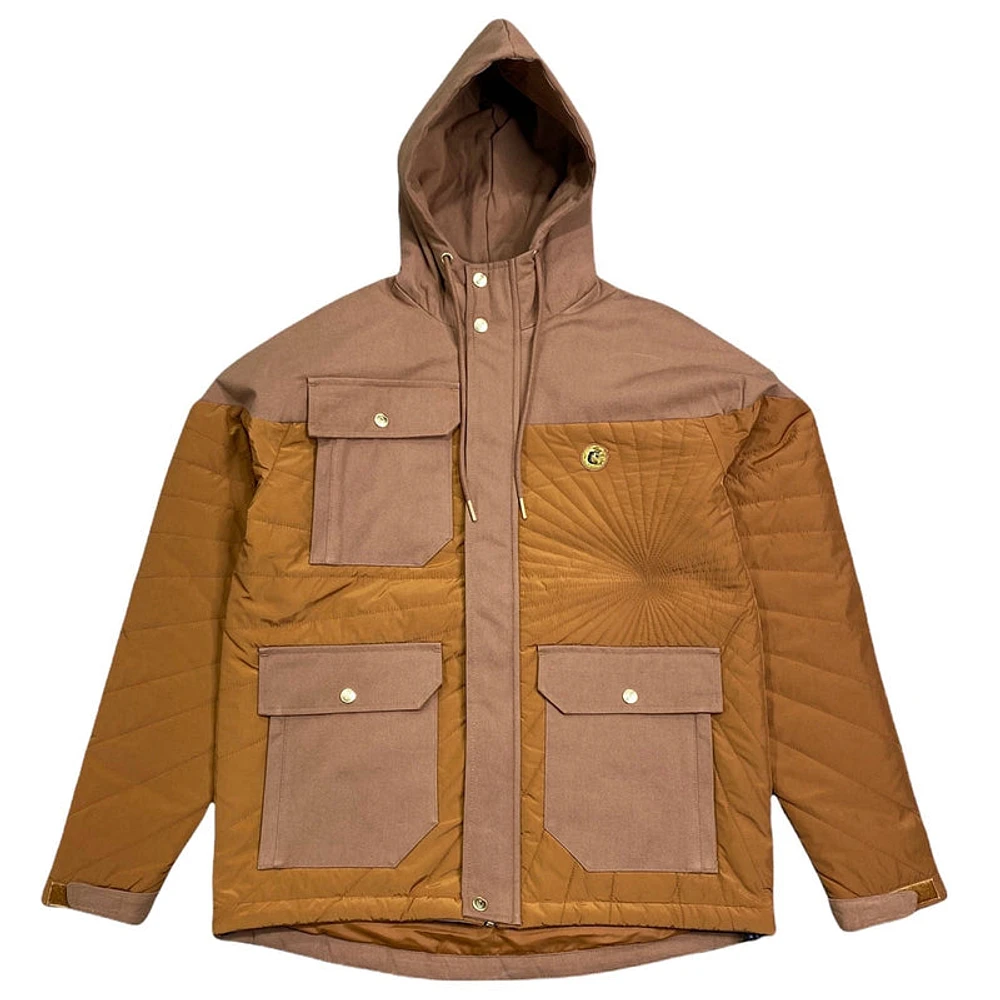 Cookies Prohibition Duck Canvas Hooded Jacket (Camel) 1554O5320