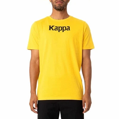 Kappa Authentic Runis T Shirt (Yellow/Violet-White/Black) 311BHUW