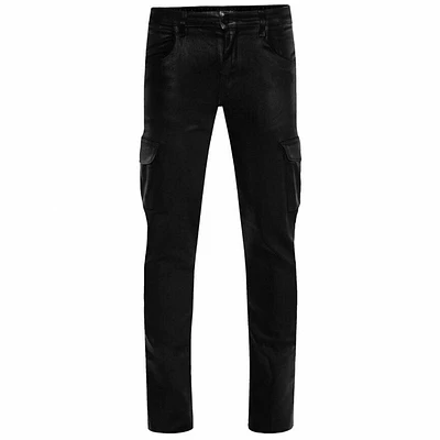 Monfrere Preston Coated Cargo Jean (Coated Noir) 3015C91001