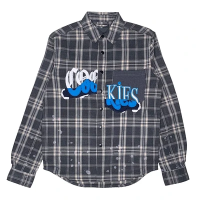 Cookies Upper Echelon Brushed Twill Plaid Woven Shirt () 1562W6445