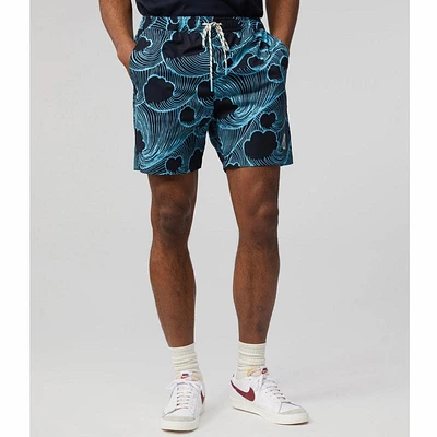 Psycho Bunny Thames Swim Shorts (Navy) B6W430T1PO