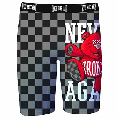 Never Broke Again Checker Bear Boxers (Black)