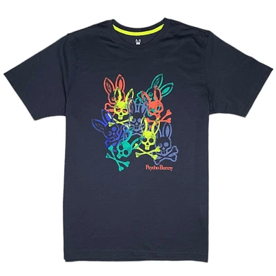 Psycho Bunny Chrystie Graphic Tee (Navy) B6U893U1PC