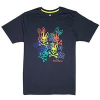 Psycho Bunny Chrystie Graphic Tee (Navy) B6U893U1PC