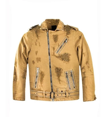 Rockstar Tory Biker Jacket (Camel) RSM328-BLL