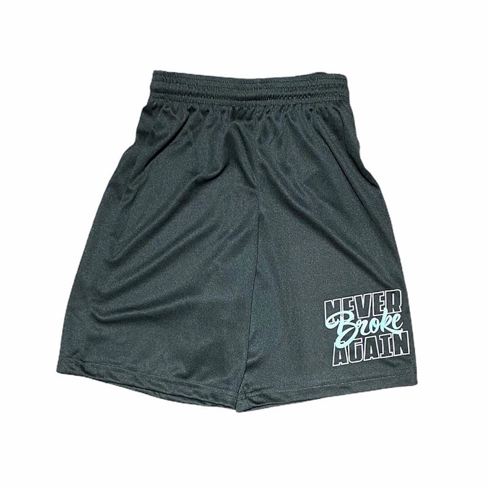 Kids Never Broke Again Logo Shorts (Black/Blue)