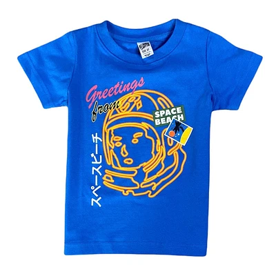 Kids Billionaire Boys Club BB Greetings Short Sleeve Tee (Blue Aster) 813-8200