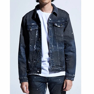 Embellish Wyler Denim Jacket (Dark Wash) EMBSP219-204