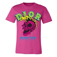 World Tour Mohawk T Shirt (Fuschia)