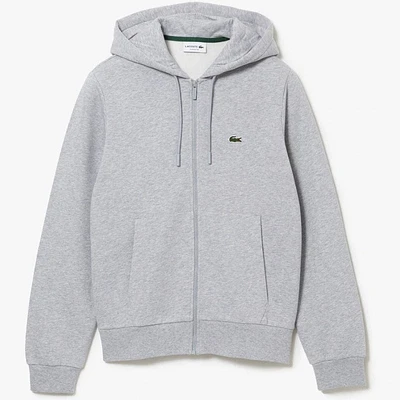 Lacoste Kangaroo Pocket Color-Blocked Hoodie (Grey Chine) SH9626-51