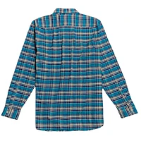 Psycho Bunny Long Sleeve Flannel (Blue/White) - B6C965