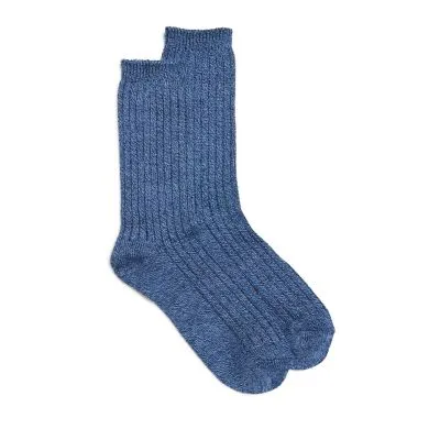 Ribbed Boot Sock Navy