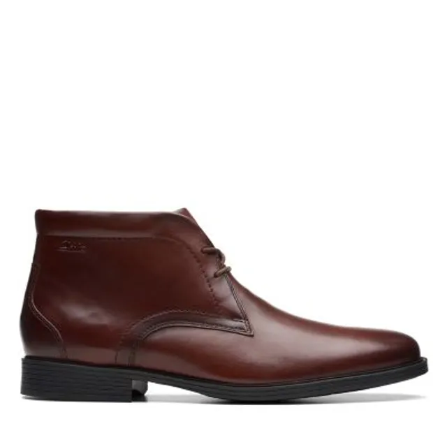 Clarks Whiddon Mid Mahogany Leather | MainPlace Mall display picture 2