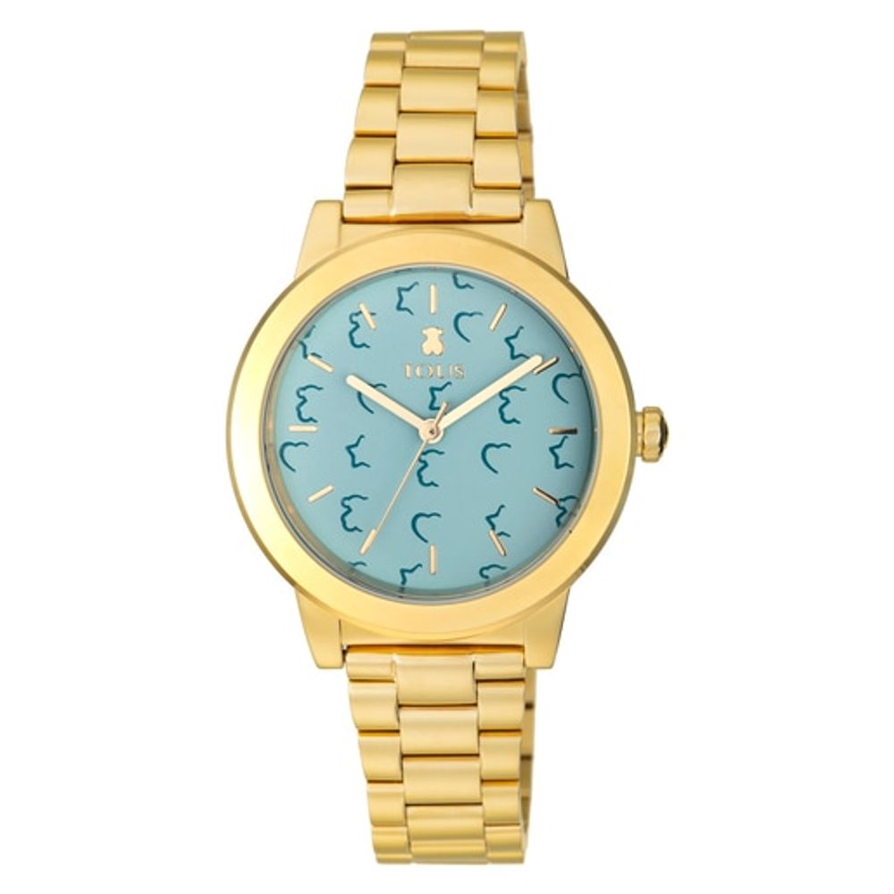 TOUS Gold-colored IP steel Glazed Watch | Plaza Del Caribe