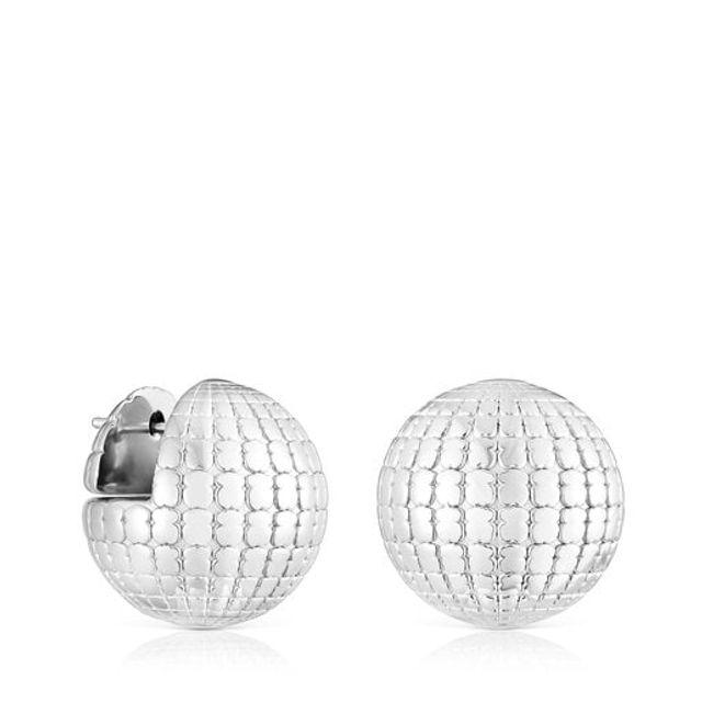TOUS Silver St. Tropez Disco bear ball Earrings 20 mm | Westland Mall