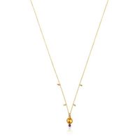 Gold Virtual Garden Necklace with citrine and gemstones